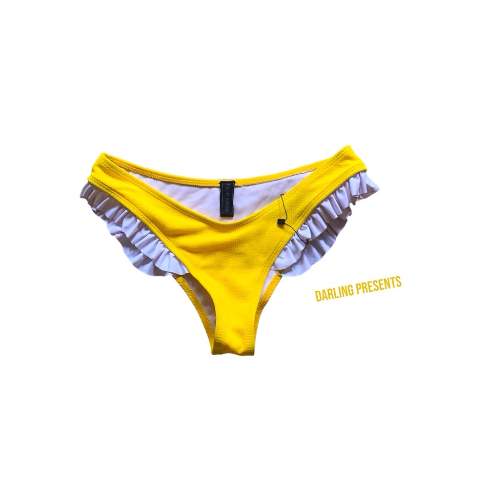 Stark Ruffled Swim Bottom Women Color Yellow Size M